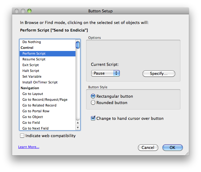 Button Setup
