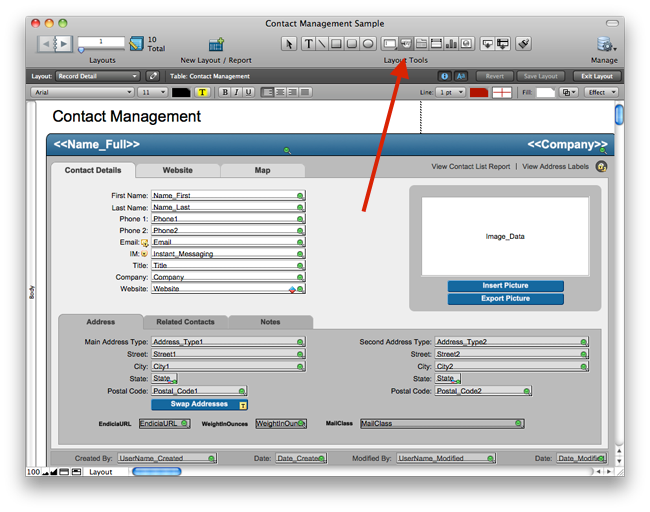 Choose The Button Tool