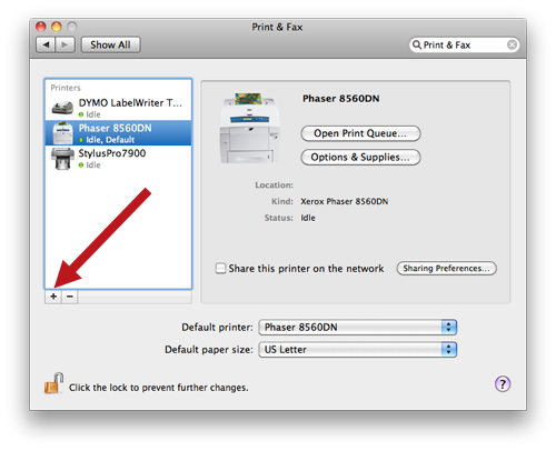 Add Printer