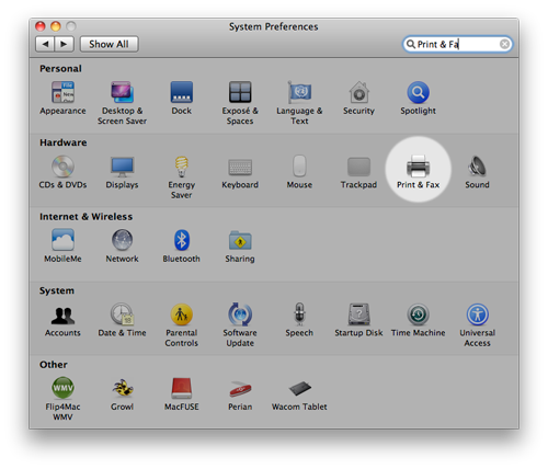 Print Settings